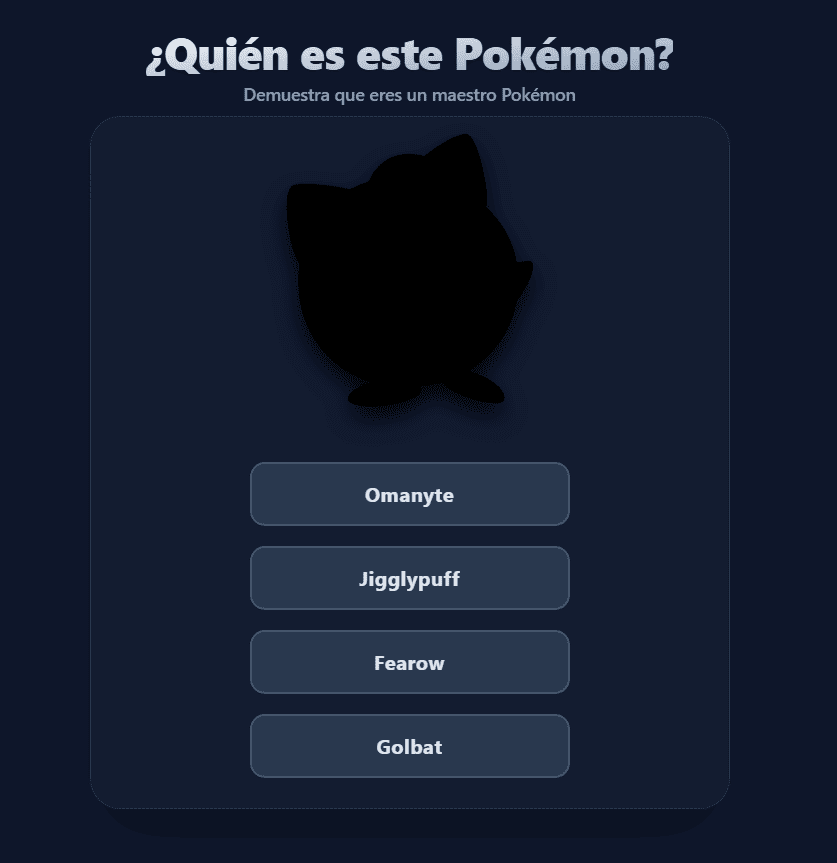 Juego de adivinanzas de Pokémon